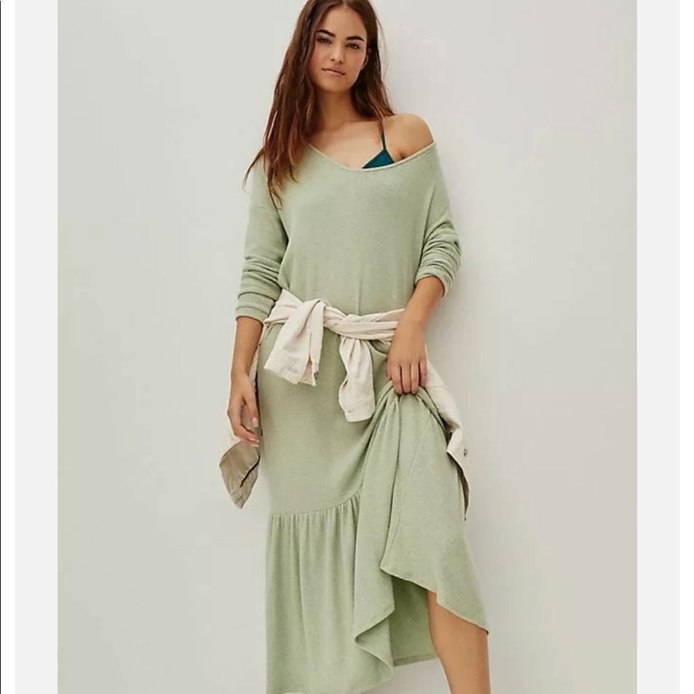 NWT Anthropologie Maeve Ribbed Maxi Dress